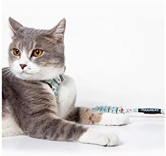 Touchcat' Radi-Claw ' izdržljivi kabelski svežanj za mačke i povodac kombinacija, srednje, tamno siva