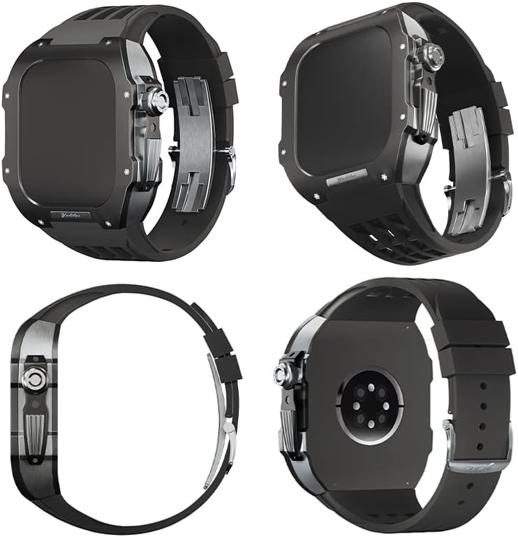 Dyizu gumenu traku Bezel legura titanijuma za iwatch sat 7/8 Apple mod sat dodaci za zamjenu nehrđajućeg