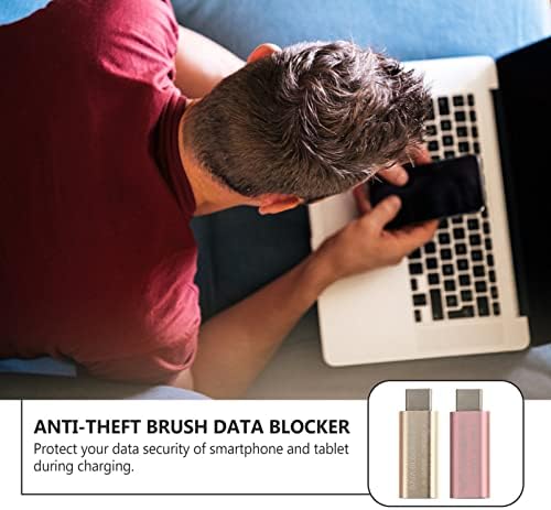 Mobestech USB Type-C blokator podataka 2pcs USB Samo za, Zaštititi od priključavanja soka, odbijanje hakiranja osiguravaju sigurno punjenje