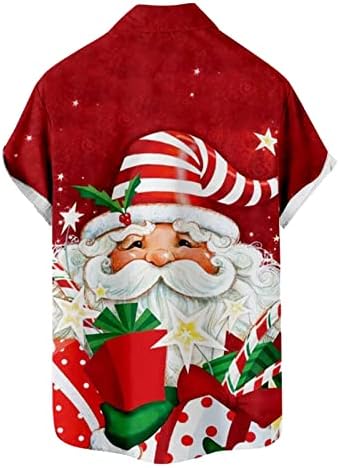 Zdfer majice kratkih rukava za muškarce, božićne ispisane duksele casual bluza pulover muške majice s jednim