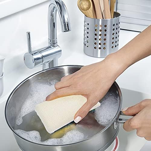 Zerodeko Loofah spužva 10pcs kuhinjski riboritni spužvi nekrbavi spužvi za čišćenje teških