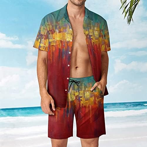 Gaxdetde muns ljetni havaji uz more za odmor na plaži Digitalni 3D štampanje kratkih rukava kratkih kratkih rukava na plaži Dvoidni odijelo za
