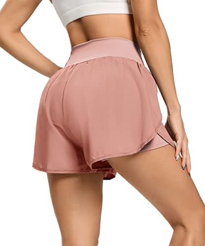 Quccefods Ženske kratke hlače sa džepom Brze suhi atletske kratke hlače za brzo suhe atletske kratke