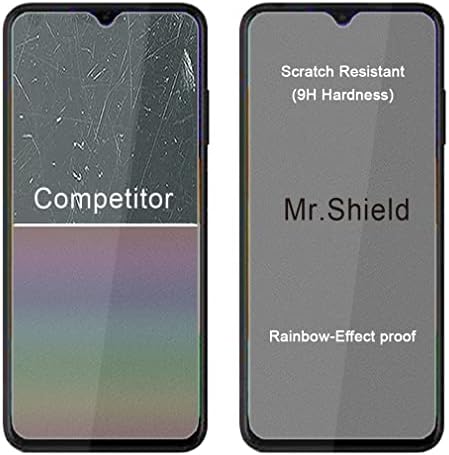 Mr. štit [3-Pack] dizajniran za Samsung Galaxy A03s [nadogradite maksimalnu verziju ekrana] [kaljeno staklo]