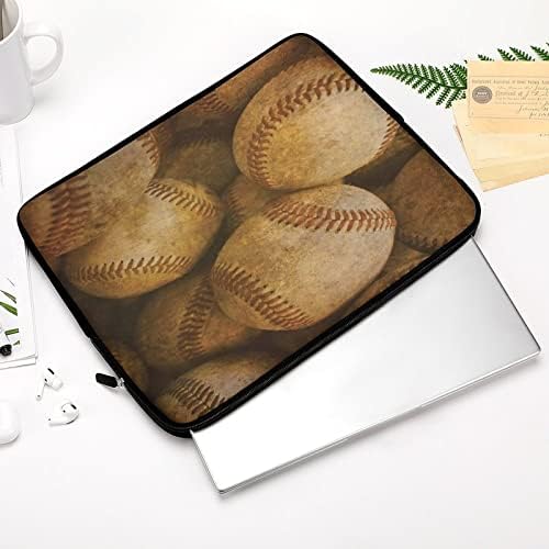 Vintage bejzbol kompatibilan s MacBook HP Dell, slatka laptop rukava vodootporna futrola tvrda ljuska za muškarce žene 10 inča