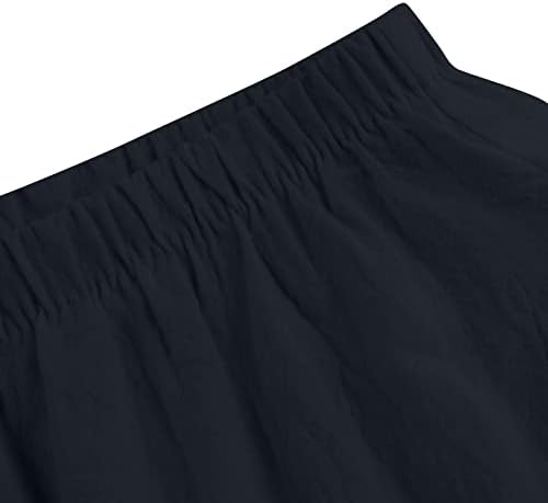 HDZWW ravna noga sa džepovima Slacks Lady Loose Stretch Sportske pop hlače tanka solidna elastična