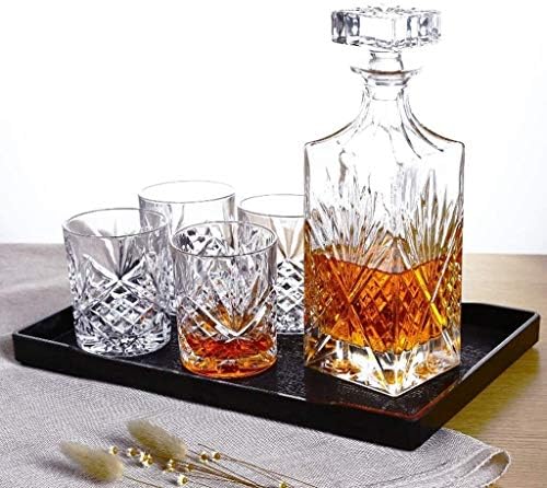 Whiskey Decanter Set viskijackite, set od 4 čaše i poklon Claret setovi vrha, vinski setovi od 5