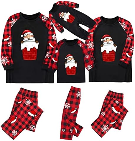 Podudaranje porodice pidžama za ljetne porodične odjeće Božićne slatke Santa Pajamas postavio je kućnu odjeću