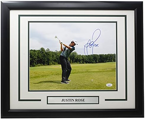 Justin Rose potpisao je uokviren 11x14 Golf fotografija JSA MM34498