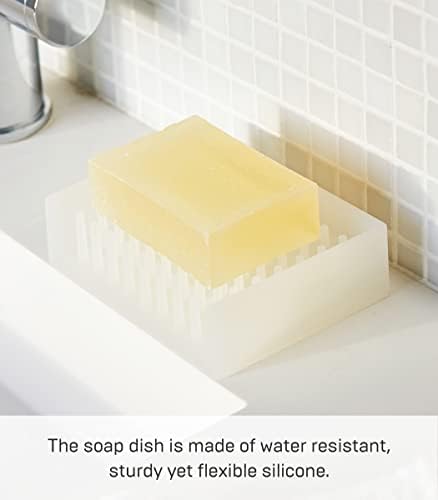 Yamazaki Početna 2992 Samostojeći sapun-lebdeći držač za umivaonike za sudoper, jedna veličina, bistra