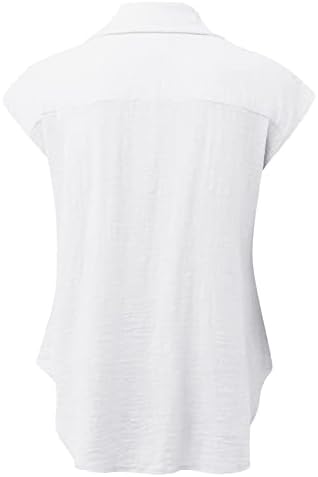 Ženske posteljine vrhovi ljetni modni gumb Up pulover prugasta bluza labava fit majica s dugim rukavima