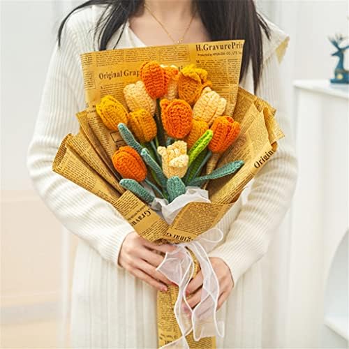 RENSLAT ručno pletena ručno pletena pređa kukičana dekorativna vjenčana cvjetna dekoracija