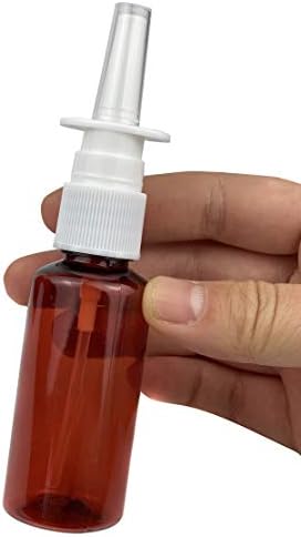 Erioctry 12pcs 30ml repunabletne amberne plastične nazalne boce za prskalice Fine magle Kozmetički šminka parfem za skladištenje kontejnera za esencijalne ulje Travel Parfemi Koristite