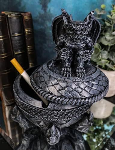 Poklon Dom akcenti Srednjovjekovna kandža hvataju keltsku orb s gotičkim Gargoyle Ashtray