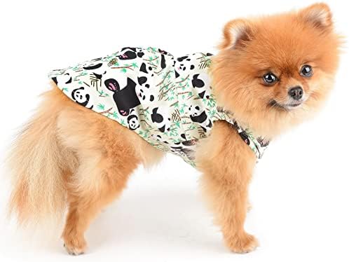 Paideful casual bluze Havajski psi za male pse prsluk bez rukava bez rukava bambusov tenkovi majica majica majica