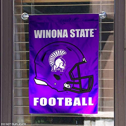 Winona State Warriors Fudbalska kaciga zastava Vrt