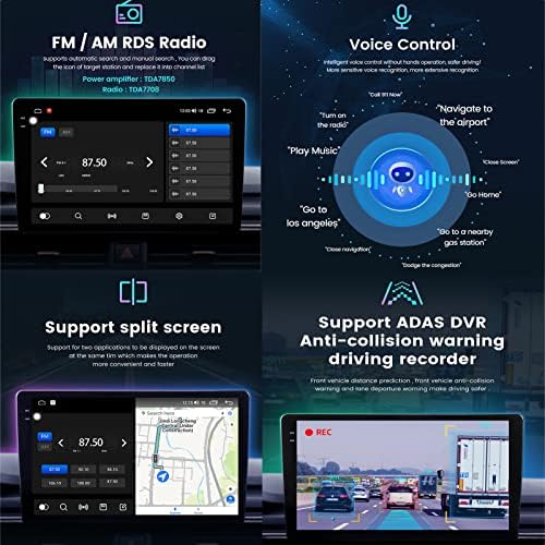 Juxatech Android 12 Kontrola automobila Upravljanje GPS navigacijskom sistemom, 9 / 9,5 inčni