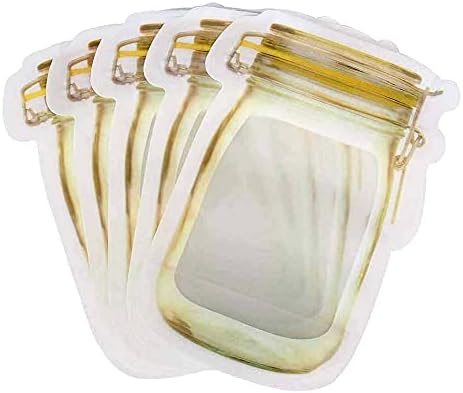 Organic Herbs Jar Shaped Standup Plastic torbica sa patentnim zatvaračem za pakovanje suvog