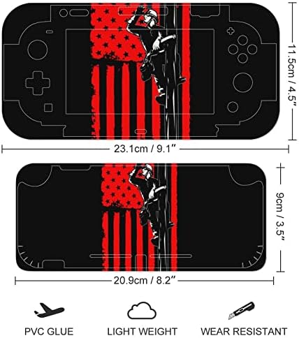 Lineman američke zastave skin Cover naljepnice puni Set naljepnica za zaštitu igre Wrap prednje ploče kompatibilne sa Switchom