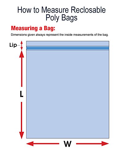 Aviditi Minigrip® Premium Red Line™ 3 x 4 Reclosable Zipper bijeli blok plastičnih poli vrećica,