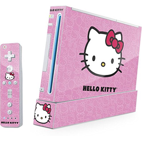 Skinite kožom za naljepnicu Kože kompatibilan sa Wii - službeno licencirani Sanrio Hello Kitty Face Pink dizajn