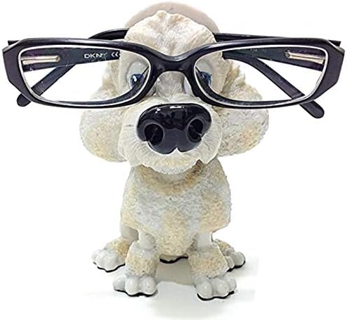 Bijeli pudlica pasmine za pse novost Novelty Držač za naočale Poklon