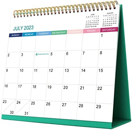 Flip stojeći kalendar 2023-2024 juli. 2023 - Dec. 2024 Kalendar velikog stola 9.8 x 8.5 Dnevni planer neusklađeni