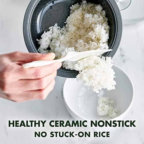 GreenPan nehrđajući čelik Zdrav keramički nonstick 8-čaša riža zrna i šporet za supu, indukcijsko