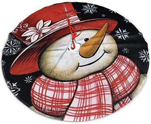 LveShop The Snowman nosi hat božićnu suknju drveća luksuzni okrugli zatvoreni vanjski mat rustikalni Xmas
