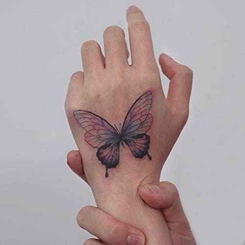 5 kom Naljepnica za tetovaže Boja gradijentne leptir tetovaže seksi na stražnjoj strani ruke