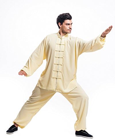 Icnbuys muški kung fu tai chi uniformu pamuk svile