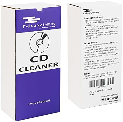 Premium CD čistač za čišćenje CD-a - Compact Disc CD-DVD čišćenje i praktična mikrofiber antistatička
