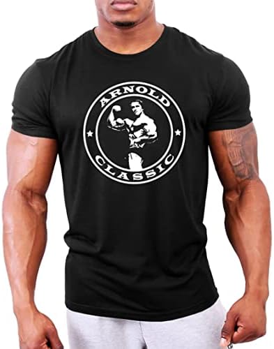 GYMTIER Muška Bodybuilding T-Shirt-Arnold Classic-teretana za trening Top