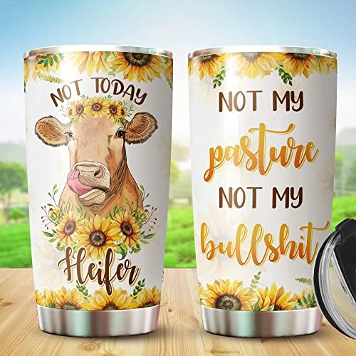 Čaša za krave-čaša za junice-pokloni za farmere za rođendan, Božić-Pokloni za ljubitelje krava -