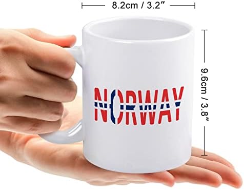 Norveška Zastava Print šolja Coffee Tumbler keramička šolja za čaj Funny poklon sa dizajnom logotipa