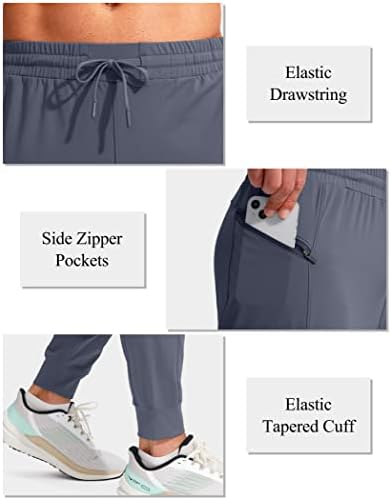 G postepene muške joggers hlače sa džepovima sa zatvaračem Strak atletskih dukljača za muškarce vježbaju trčanje
