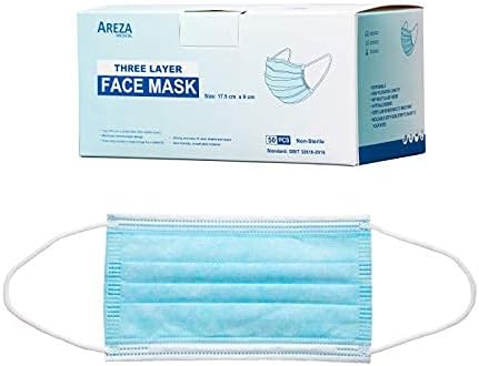 Troslojna maska za lice 17,5 cm x 9 cm kutija od 50 ASTM nivo 3