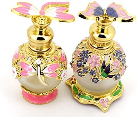 Lurrose Cologne boce prazne boce sa vintage kristalnom parfemom prazan bitni spremnik za ulju leptir Perfem
