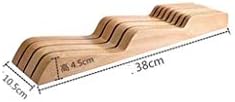LLRYN noževi u ladici blok noža: drveni držač noža za kuhinjske ladice - blok za odlaganje bambusovog