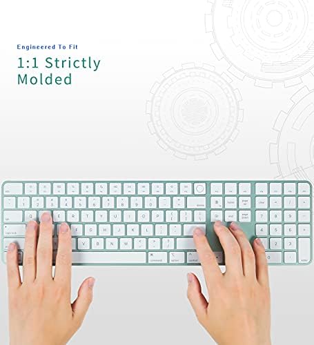 Digi-Tatoo poklopac tastature za Novu iMac Magic Keyboard-Ultra tanka, zaštitna i prozirna Zaštitna