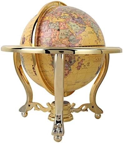 N / A Antique Globe poklon uredski dekor za obrt alata za čitanje sa kompasom 720 stupnjeva