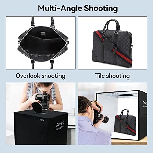 Photo Studio Light Box, Takerers 16x16 Portable Professional 3200-6500k Dimmable Shooting šator Kit sa 144