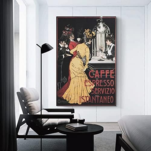 Caffe Espresso SERVIZIO ISTANTANEO Vintage italijanska reklama Canvas Print Canvas Wall Art Prints for Wall