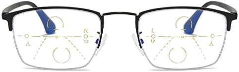 Naočare za čitanje Progresivno Multifokalno, daleko i blizu dvokrace Multifokalni čitači za žene, muškarce, metalne napola naočale