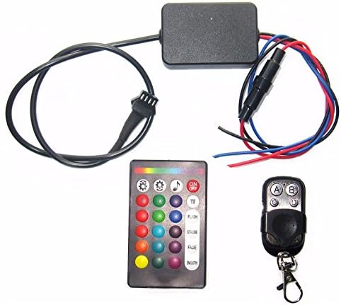 Kingshowstar 18 vrste boja Dual Remote RGB muzički kontroler za motocikl LED akcentna traka sa funkcijom