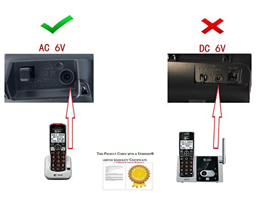 AT & amp;T AC Adapter za CL82509 - Vtech AC Adapter-u060030a12v-AC 6V 300mA E178074
