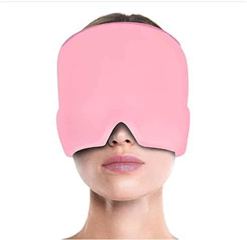 Hladna kompresijska pokrivala za glavu za ublažavanje glavobolje, udobna maska za oči sa vrećicom za LED,