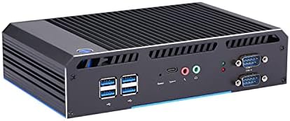 HUNSN industrijski računar bez ventilatora, IPC, Mini računar, Windows 11 Pro ili Linux Ubuntu, Core i7