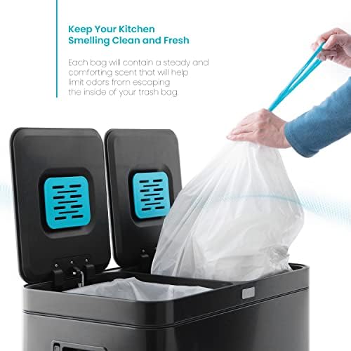 Kućna zona 8 galon Kuhinja Torbe za smeće sa ručkama za izvlačenje, teškim prilagođenim dizajnom za distribuciju