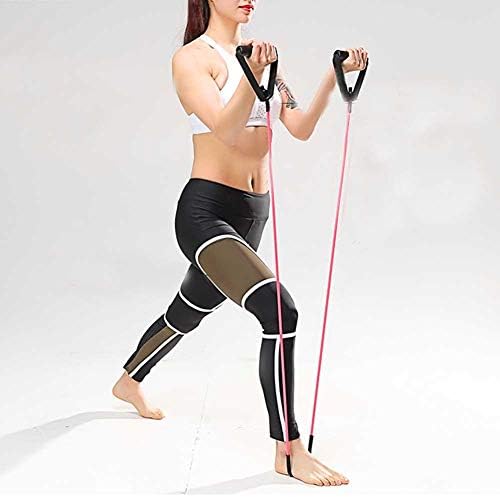 Zjchao otpor otpor, elastična prijenosna noga zatezanje noge Otpornost na gumeni trening užad u konopskoj cijevi za vježbanje za fitnes za yogu za temutalno vježbanje